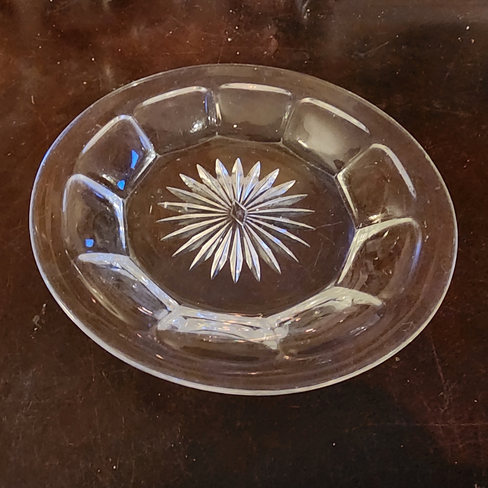Elegant Heisey Clear Glass Decorative Plate